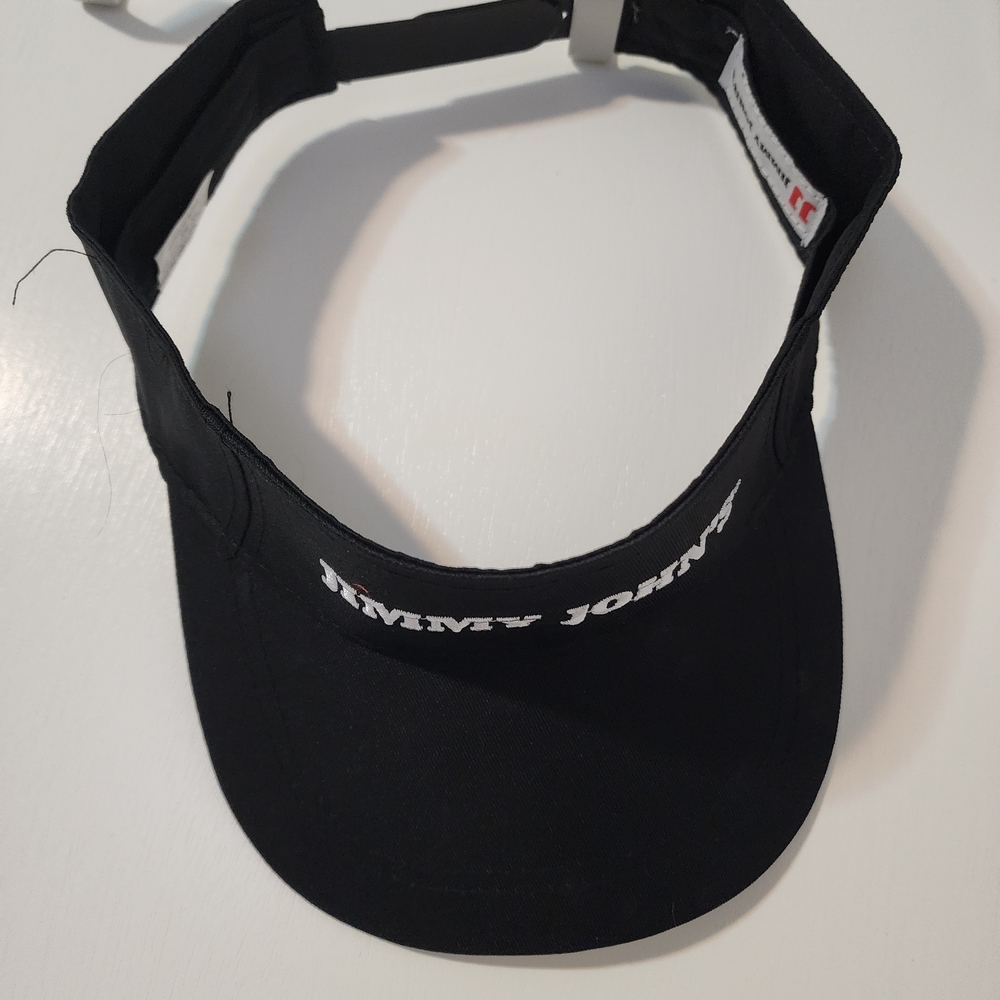 Jimmy John's Black Adjustable Visor